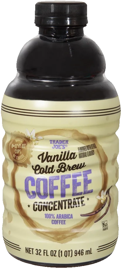 Trader Joe's Vanilla Cold Brew Coffee Concentrate 32-fluid-ounce bottle