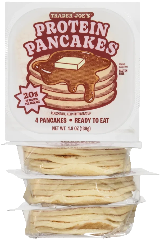 Trader Joe's Protein Pancakes refrigerated package