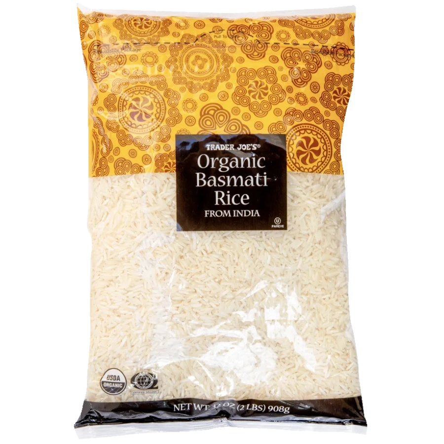 Trader Joe's Organic Basmati Rice bag