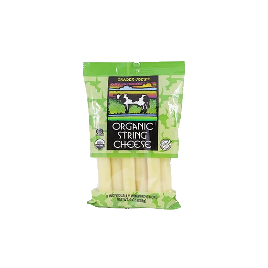 Trader Joe's Organic String Cheese package