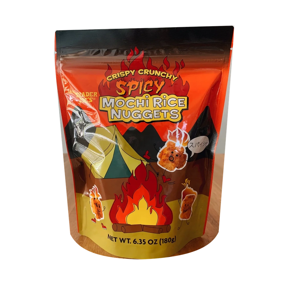 Trader Joe's Crispy Crunchy Spicy Mochi Rice Nuggets bag
